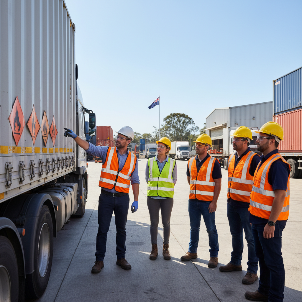 dangerous goods placards practical training Western Sydney truck driver