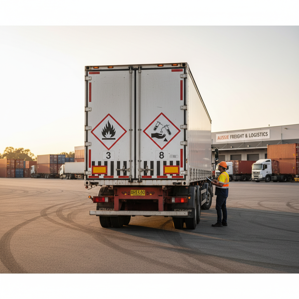 dangerous goods placards on transport vehicle NSW ADG Code