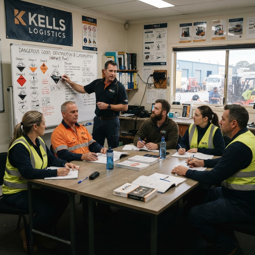 Face-to-face dangerous goods training classroom in Sydney NSW
