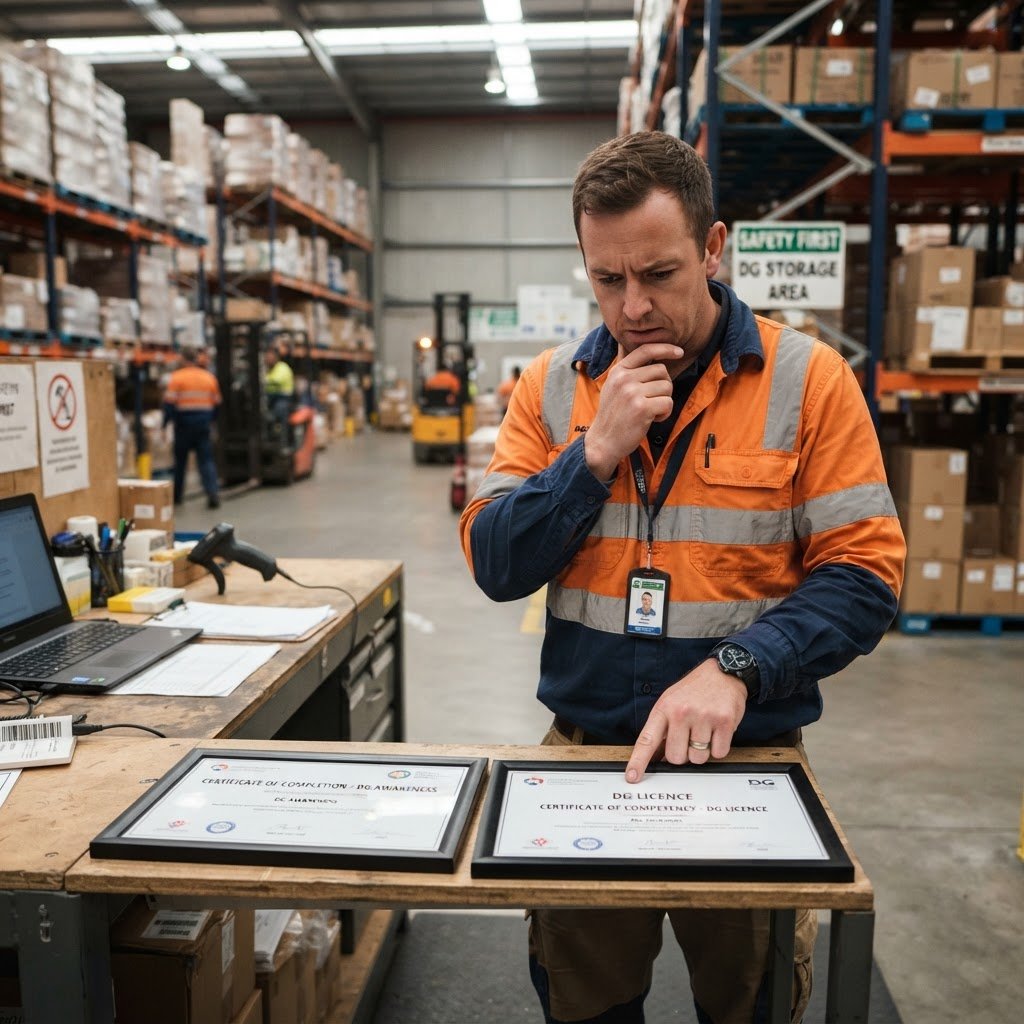 DG awareness vs DG licence decision matrix NSW