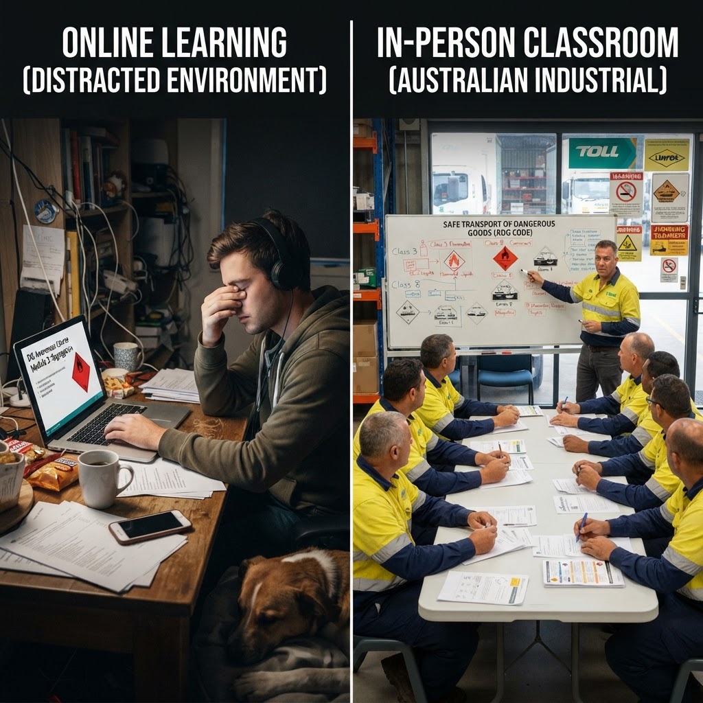 Online vs Face-to-Face DG Training NSW: Which Actually Works?