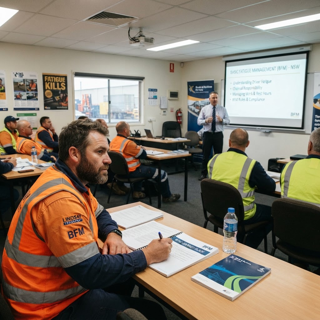 BFM course NSW truck driver fatigue management training