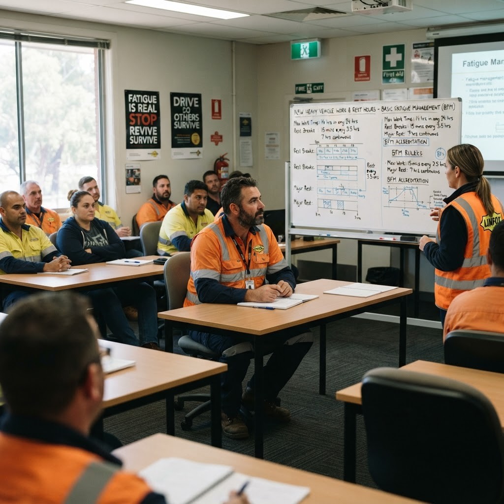 Fatigue management certificate course training at Kells Safety Centre NSW