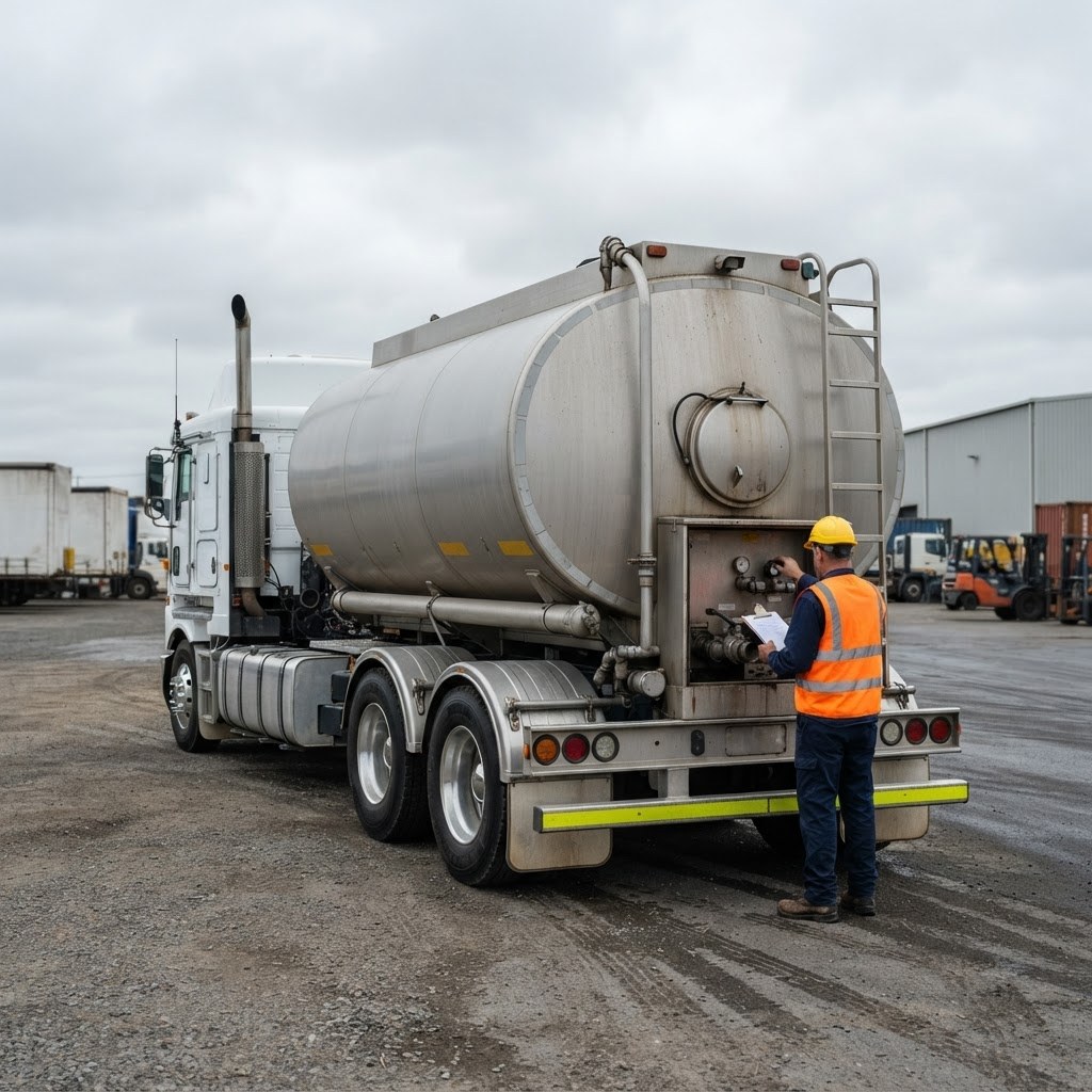class 2 dangerous goods gas transport NSW tanker load check