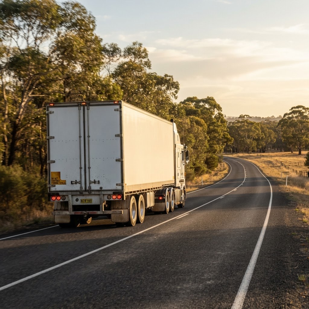 dangerous goods route planning NSW truck on country road