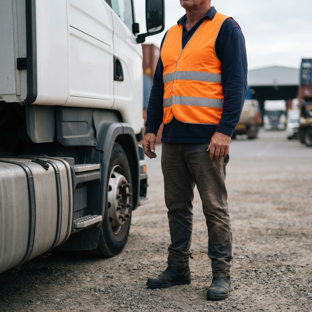 work and rest hours heavy vehicle drivers NSW hi-vis truck driver